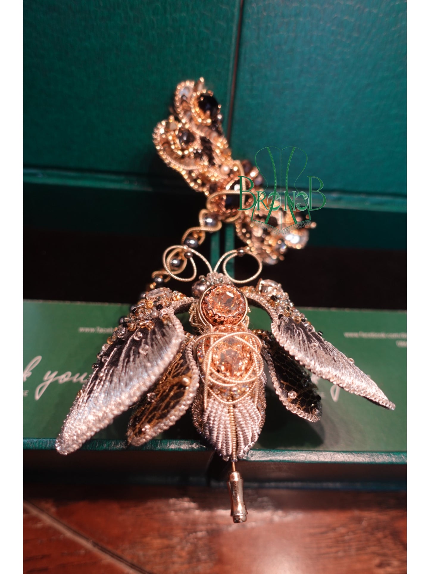 LUXURY EGYPT 6D BUTTERFLY HANDMADE BEADING BROOCHES