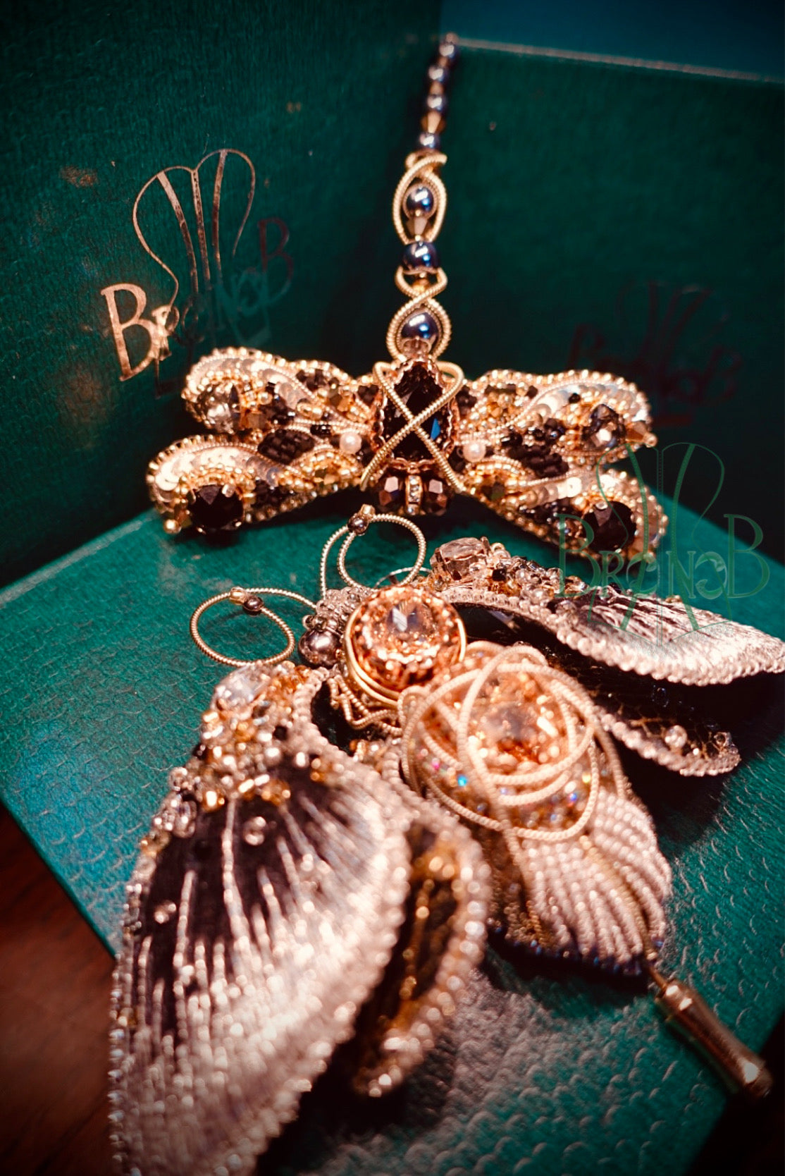 LUXURY EGYPT 6D BUTTERFLY HANDMADE BEADING BROOCHES